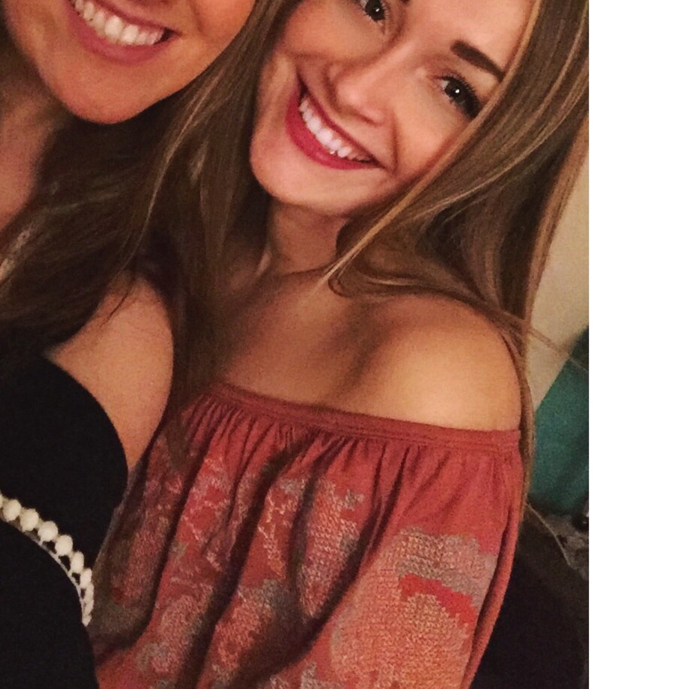 Off shoulder floral top